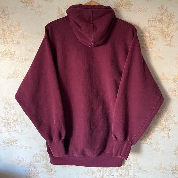 00s Steve & Barry’s Reverse Weave Style Texas A&M Hoodie Size L - Picture 4 of 7